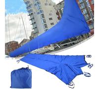 Housse De Bôme De Grand-Voile, Housse De Grand-Voile Robuste 420d, Housse De Voile Extérieure en Tissu Oxford Imperméable, Bateau Universel pour Toutes Les Saisons, 9 10FT