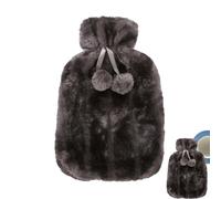 Housse de bouillotte en fausse fourrure de luxe de 2 L, réutilisable, en peluche douce et douce, pour un confort durable et durable - 30 x 20 cm