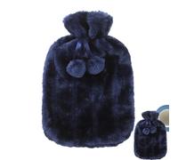 Housse de bouillotte en fausse fourrure de luxe de 2 L, réutilisable, en peluche douce et douce, pour un confort durable et durable - 30 x 20 cm