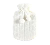 Housse de bouillotte uniquement | Housse de bouillotte en cuir PU de 2 L, tissu pour soulager les douleurs musculaires et les crampes, blanc, Consulte la descripción, Voir description