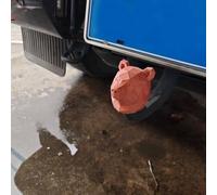 Housse de boule d'attelage de remorque imprimée en 3D, compatible avec l'attelage de remorque, matériau imperméable protège le bac récepteur standard contre les éléments (marron)