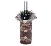 Housse de Bouteille de vin de Noël, Support de Tricot, Housse épaisse pour Bouteille de vin | pour, Vacances, Festival, Salon, Cuisine, Bar, Boutique, Vert, Reportez-Vous à la Description