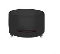 Housse de brasero d'extérieur en polyester 210D avec coutures scellées et sangle inférieure à boucle, offrant une protection imperméable et résistante à la poussière pour les foyers de barbecue (71,1