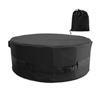 Housse de brasero d'extérieur, housse imperméable pour brasero d'extérieur, boucle réglable, housse de meubles de patio, housse de protection robuste en tissu Oxford 600D pour foyer au sol