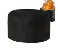 Housse de brasero - Housse de foyer ronde imperméable et robuste en Oxford 210D | Protection de cheminée d'extérieur noire pour camping en plein air
