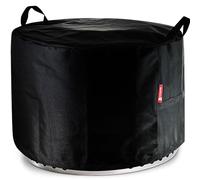 Housse de brasero pour poêle solo, sans fumée, petit abri rond en polyester 600D, aérations, anti-UV et résistant aux déchirures, convient pour foyers à gaz de 40,6 à 55,9 cm (55,9 cm P x 40,6 cm,