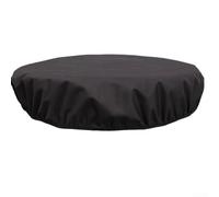 Housse de brasero ronde en tissu Oxford 600D avec élastique pour extérieur, mur en pierre, terrasse, protection contre le chauffage, résistante aux intempéries (Φ 101,6 x 10,2 cm)