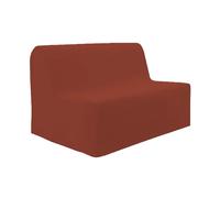 Soleil d'ocre, Panama Housse de BZ en Coton Brique 120 à 200 cmx140