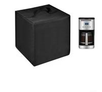 Housse de cafetière en nylon 600D robuste pour une utilisation avec des modèles programmables de 12 tasses et protection contre les dégâts quotidiens de la cuisine