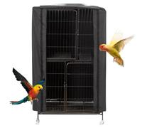 Housse de cage à oiseaux-210D Oxford, matériau imperméable respirant, conception Blackout | Housse de protection anti-perroquet lavable, accessoire de cage à oiseaux de nuit bloquant UV, convient au