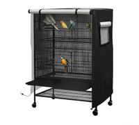 Housse de cage à oiseaux douce au toucher pour une manipulation en douceur fabriquée à partir de tissu Oxford 210D, facile à draper et à enlever selon les besoins (160 x 71,1 x 190,5 cm)