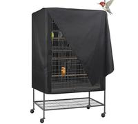 Housse de cage à oiseaux pour la nuit, housses de cage, oiseaux pour animaux domestiques, couverture de cage de nuit, machines à facilement, lavable et anti-poussière noir pour les nuits
