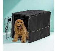 Housse de Cage Chien 210D Oxford Anti-Pluie Réduit Aboiements(30in) | Protection intimité instinctive, effet tanière sécurisant, pour calme l'anxiété, stop morsures