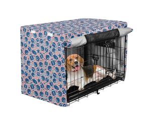 Housse de cage en métal pour chien Redtro American Football Kennel Covers for Puppy Dog Crate Curtain