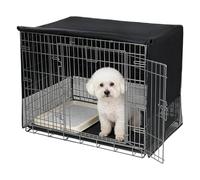 Housse de cage en tissu Oxford imperméable | Accessoires de cage pour chien de petite et moyenne race, maison, appartement, intérieur et extérieur
