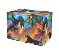 Housse de cage pour chien Dragon Tiger respirante avec ouvertures, réduit les aboiements moyens