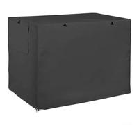 Housse de cage pour chien fabriquée en tissu Oxford 420D pour une protection imperméable et une ventilation sensible à la température sur les côtés avant gauche et droit (122 x 76 x 84 cm)
