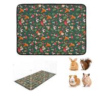 Housse de cage pour Guinée - Tapis lavable en polyester doux de 120 cm, coussin absorbant | Tapis d'habitat pour animaux de compagnie, utilisation intérieure et extérieure, nettoyage de salle de bain,