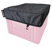 dscovers Housse de caisse de vélo Crate - L – Polyester 600D, résistant à l'eau, Noir