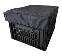 dscovers Housse de caisse de vélo Crate M – 35x45 cm Noir Polyester 600D, résistant à l'eau