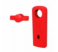 Housse de Caméra Compatible pour Ricoh Theta SC2 Caméra Panoramique à 360 Degrés, Housse de Protection Antichoc en Silicone (Rouge)