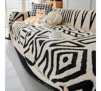 Housse de Canapé 1/2/3/4 Places, Housse de Canapé d'angle, Anti-Poussière Dessus de Lit Couverture Protège canapé Chien Chat Housse de Protection(Beige,180x340cm)