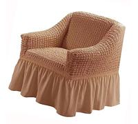 Housse de canapé 1 2 3 4 places Housse de canapé élastique avec accoudoirs volants Housse de canapé extensible avec jupe Housse de canapé protectrice (190-230cm, vert foncé) ( Color : #17 , Size : 1se