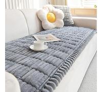 Housse De Canapé 1 2 3 Place, Epais Housse De Canapé Lavable - Nouveau Velours CôTelé Doux Universel,Housse De Canapé AntidéRapant,Couvre Canapé d'angle(Light Grey,90 * 160cm)