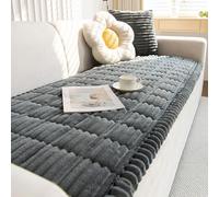 Housse De Canapé 1 2 3 Place, Epais Housse De Canapé Lavable - Nouveau Velours CôTelé Doux Universel,Housse De Canapé AntidéRapant,Couvre Canapé d'angle(Dark Grey,90 * 240cm)