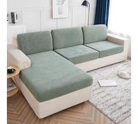 Housse De Canapé 1 Pièce, Adaptée à Toutes Les Saisons, Canapé, Résistante Aux Rayures Chat, Extensible, Lavable, élastique Durable pour Chambre Coucher, Bureau, Décoration Salon, Houss #1 Quadruple