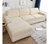 Housse De Canapé 1 Pièce, Adaptée à Toutes Les Saisons, Canapé, Résistante Aux Rayures Chat, Extensible, Lavable, élastique Durable pour Chambre Coucher, Bureau, Décoration Salon, Houss #3 Quadruple