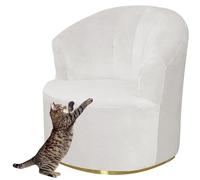 Housse de Canapé 1 Place Extensible et Lavable - Housse de Chaise Tonneau Pivotante Velours / Jacquard - Housse de Fauteuil Club Rond et Crapaud (Color : #21)