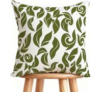 Housse De Canapé 70x70 cm Coussin Canape Blanc Coussin Decoratif Lin Impression Recto Verso avec Fermeture éclair Invisible Planter G-2UC2A