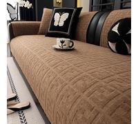 Housse De Canapé Antidérapante 1/2/3/4 Places Avec Flocage - Résistante à L'usure - Convient Aux Sections, Causeuses - Décoration De Style Maison Pour Un Hiver Douillet, Lav curry 70*70cm/27.6*27.6in