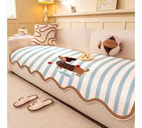 Housse de canapé Confortable 70 x 210 cm / 27,56 x 82,68 Pouces, Housse de canapé Amovible et Non Amovible pour Toutes Les Saisons, avec Particules antidérapantes, idéale pour Le Salon et Le