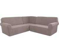 Housse De Canapé D’Angle, Housse De Protection De Canapé Sectionnel en Forme De L Extensible Douce Et épaisse, Lavable en Machine, pour Home Cafe Club Restaurant, D, 7 Seater