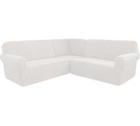 Housse De Canapé D’Angle, Housse De Protection De Canapé Sectionnel en Forme De L Extensible Douce Et épaisse, Lavable en Machine, pour Home Cafe Club Restaurant, L, 7 Seater