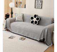 Housse De Canapé D'Angle 1 2 3 4 Places Couvre Jeté De Canapé De Luxe Tout Compris Couverture De Canapé AntidéRapante En Forme De L U Plaids D'ExtéRieur Polyvalente Pour Camping (180X260cm,Grey)