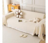 Housse De Canapé D'Angle 1 2 3 4 Places Couvre Jeté De Canapé De Luxe Tout Compris Couverture De Canapé AntidéRapante En Forme De L U Plaids D'ExtéRieur Polyvalente Pour Camping (180X180cm,Beige)