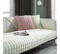 Housse de canapé d'angle en velours épais lavable en forme de L pour canapé modulaire 1/2/3/4 places - Housse élégante pour décoration d'intérieur élégante