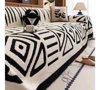 Housse de Canapé d'angle, Housse Canapé 1 2 3 Places,Couvre Canape Chenille,Protection de canapés pour Assise - Protection de canapé pour Chien et Chat pour Le Salon(Beige,180 * 300cm)