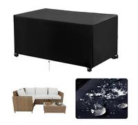 Housse de Canapé de Jardin, 190x90x90cm/LxWxH Rectangulaire Housse Canape Exterieur, Housse de Banc de Jardin Imperméable, 420D Oxford Tissu Anti-UV poussière pour Housse Table, Bâche de Meubles