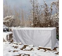 Housse de Canapé de Jardin, 260x130x85cm/LxWxH Impermeable Housse pour Table De Patio Rectangulaire Résistant À La Déchirure pour Meubles Tels Que Tables Et Chaises avec Boucle de Verrouillage