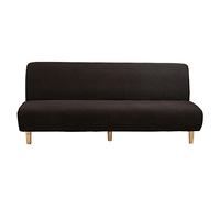 Housse de canapé élastique 2 ou 3 places extensible à carreaux pour protection de canapé sans bras (beige, S: 120-155 cm)