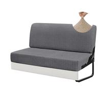 Housse de Canapé Élastique 3 Places, Housse Clic Clac 125x185cm Extensible, Housse de Coussin de Siège pour Camping-Car Caravane Banquette, Protection Canapé Lavable(Gray,125-185cm)