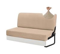 Housse de Canapé Élastique 3 Places, Housse Clic Clac 125x185cm Extensible, Housse de Coussin de Siège pour Camping-Car Caravane Banquette, Protection Canapé Lavable(Khaki,100-127cm)
