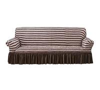 Housse de canapé élastique avec jupe volantée antidérapante ajustement universel pour canapés de 2 à 4 places Tissu doux Protection élégante Décoration d'intérieur (couleur : #13)