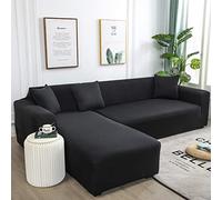 Housse de canapé élastique en forme de L pour méridienne longue Protection anti-rayures Convient aux tailles J & XL (235-300 cm) Parfait pour les chats et les chiens