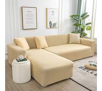 Housse de canapé élastique en forme de L pour méridienne longue - Protection anti-rayures pour chat - Convient aux canapés de 190 à 230 cm - Élégant et protecteur de meubles