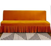 Housse de canapé élastique sans accoudoirs - Protection universelle pour canapé 2/3/1 places - Gris et beige - Pour animaux de compagnie - Convient pour l'été de 150 à 180 cm